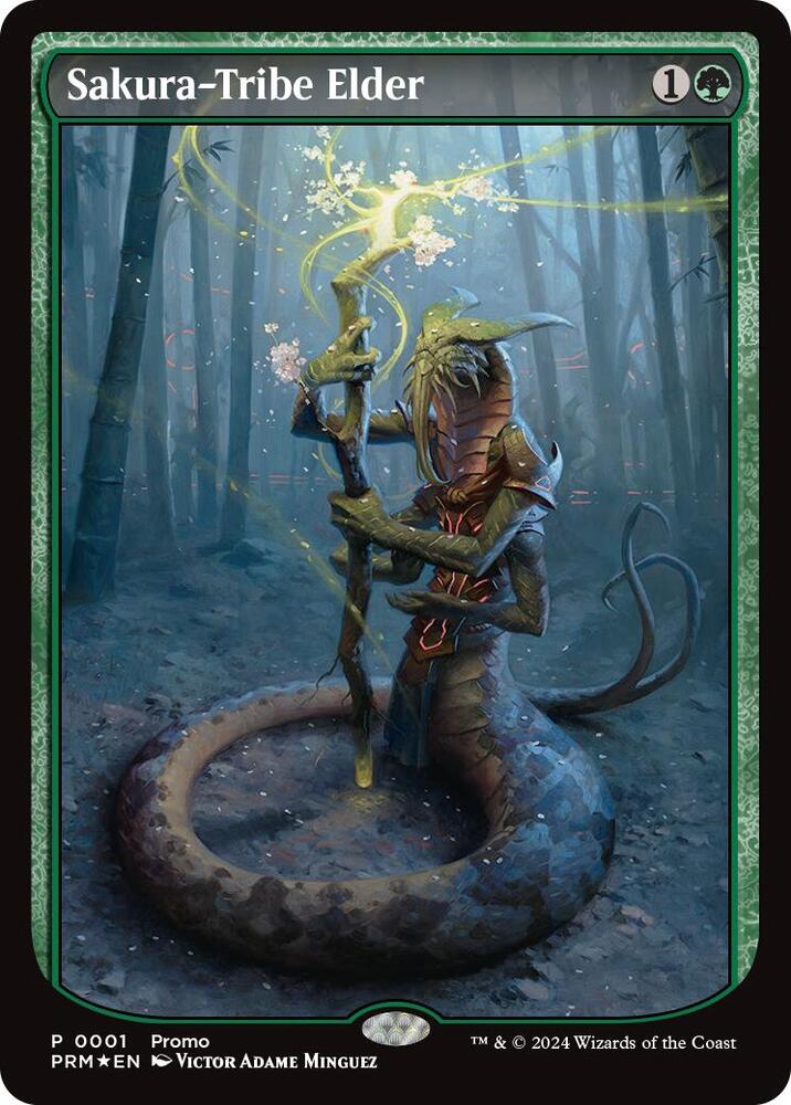 Sakura-Tribe Elder 1 (WPN & Gateway Promos)  - Textless Foil | Chromatic Games