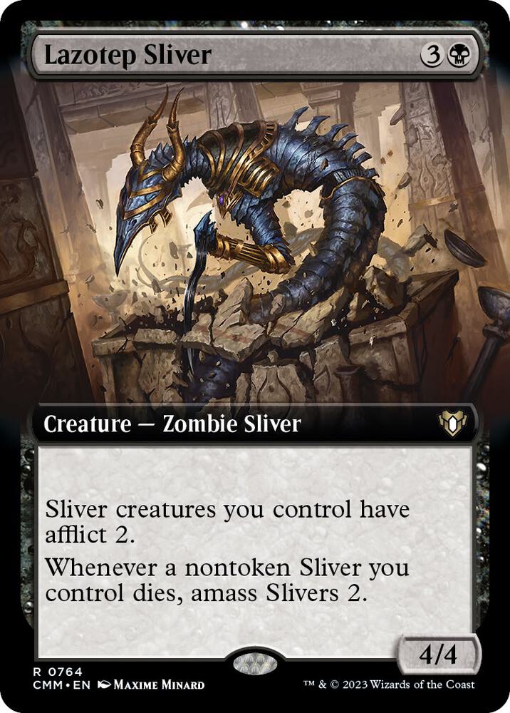 Lazotep Sliver 764/451 (Commander Masters)  - Extended Art Foil | Chromatic Games