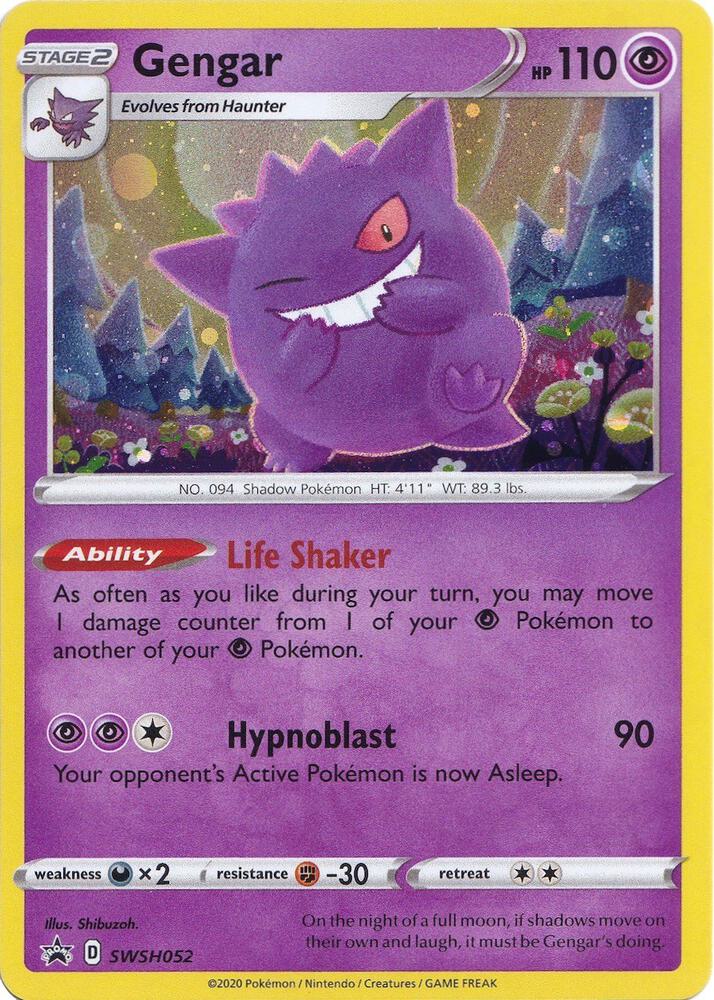Gengar SWSH052 (SWSH: Sword & Shield Promo Cards)  - Holofoil | Chromatic Games
