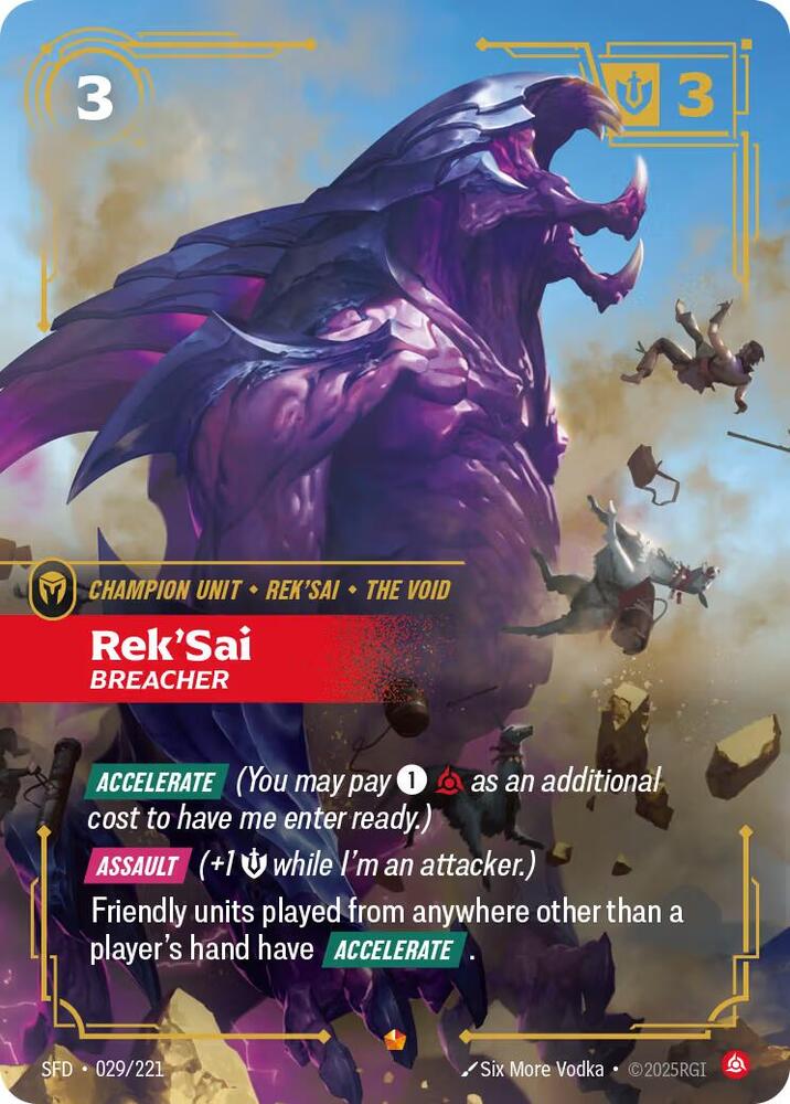 Rek'Sai - Breacher 029/221 (Spiritforged)  - Foil | Chromatic Games