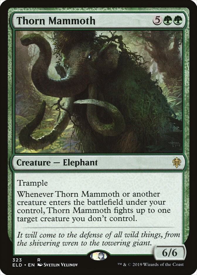 Thorn Mammoth 323/269 (Throne of Eldraine)  | Chromatic Games