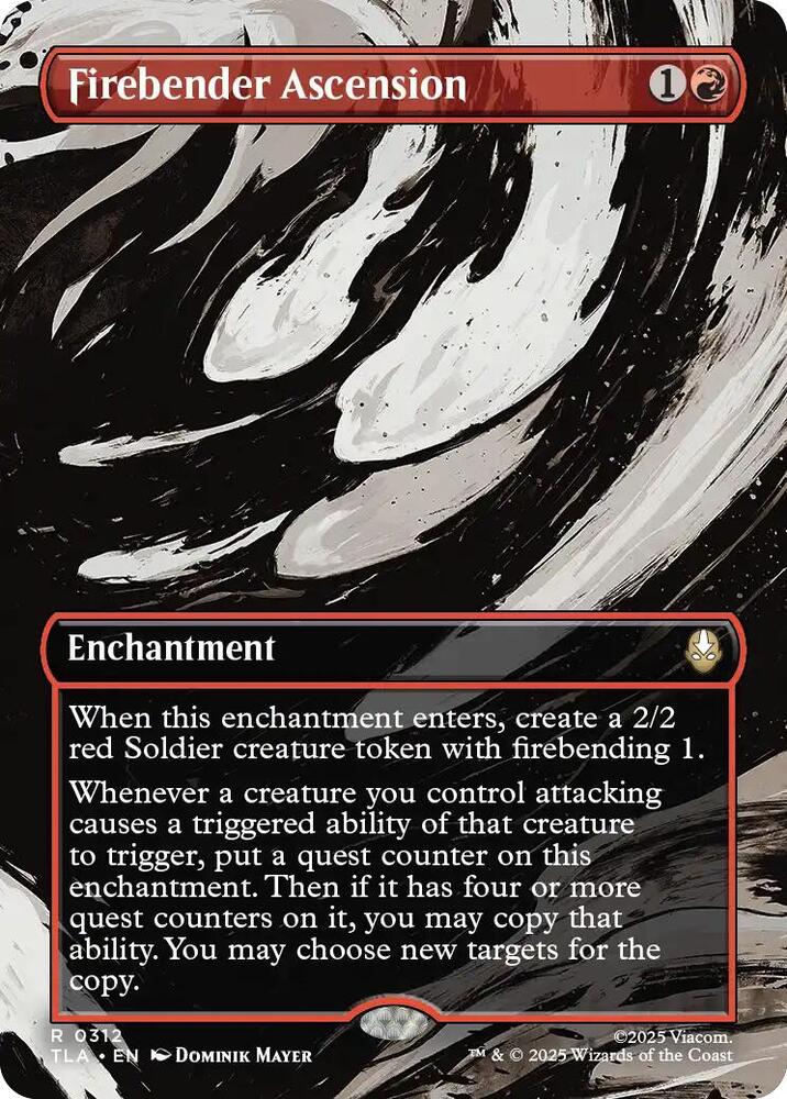 Firebender Ascension  312/286 (Avatar: The Last Airbender)  - Borderless | Chromatic Games