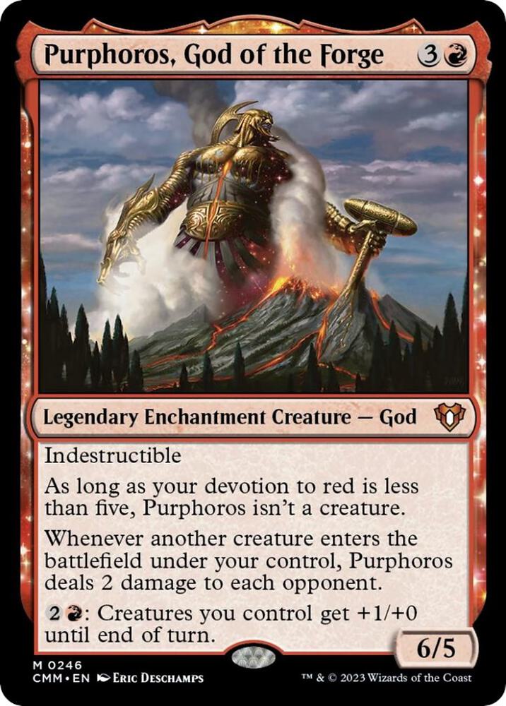 Purphoros, God of the Forge 246/451 (Commander Masters)  | Chromatic Games