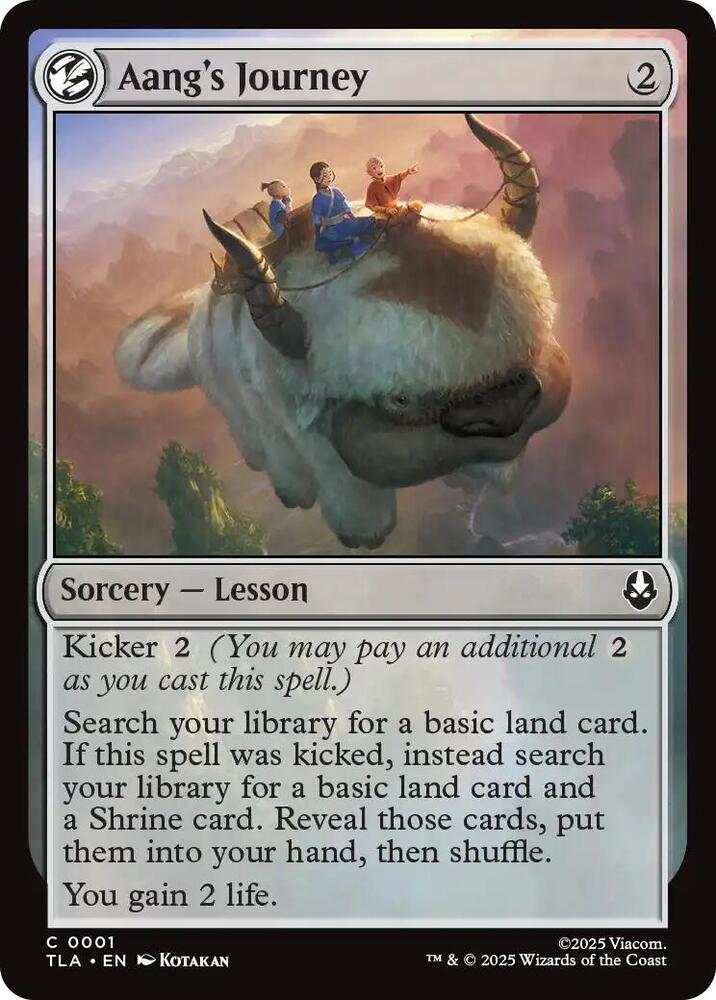 Aang's Journey 1/286 (Avatar: The Last Airbender)  - Foil | Chromatic Games