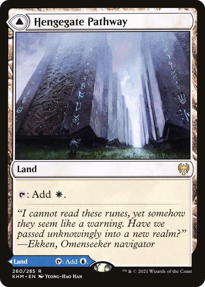 Hengegate Pathway // Mistgate Pathway 260 (Kaldheim)  - Foil | Chromatic Games