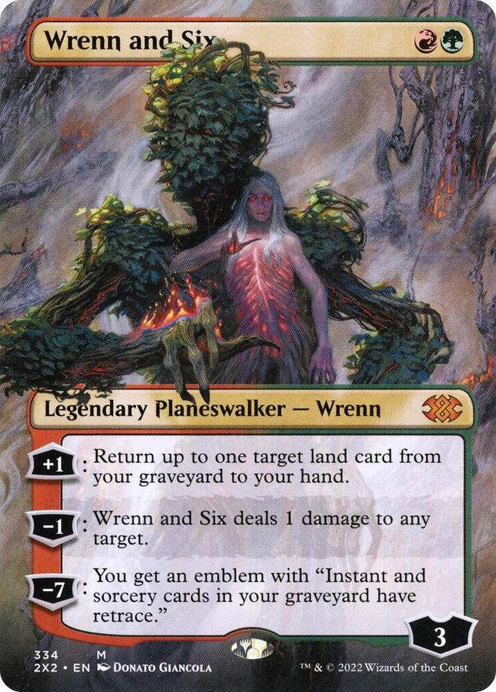 Wrenn and Six Borderless 334/331 (Double Masters 2022)  - Foil | Chromatic Games
