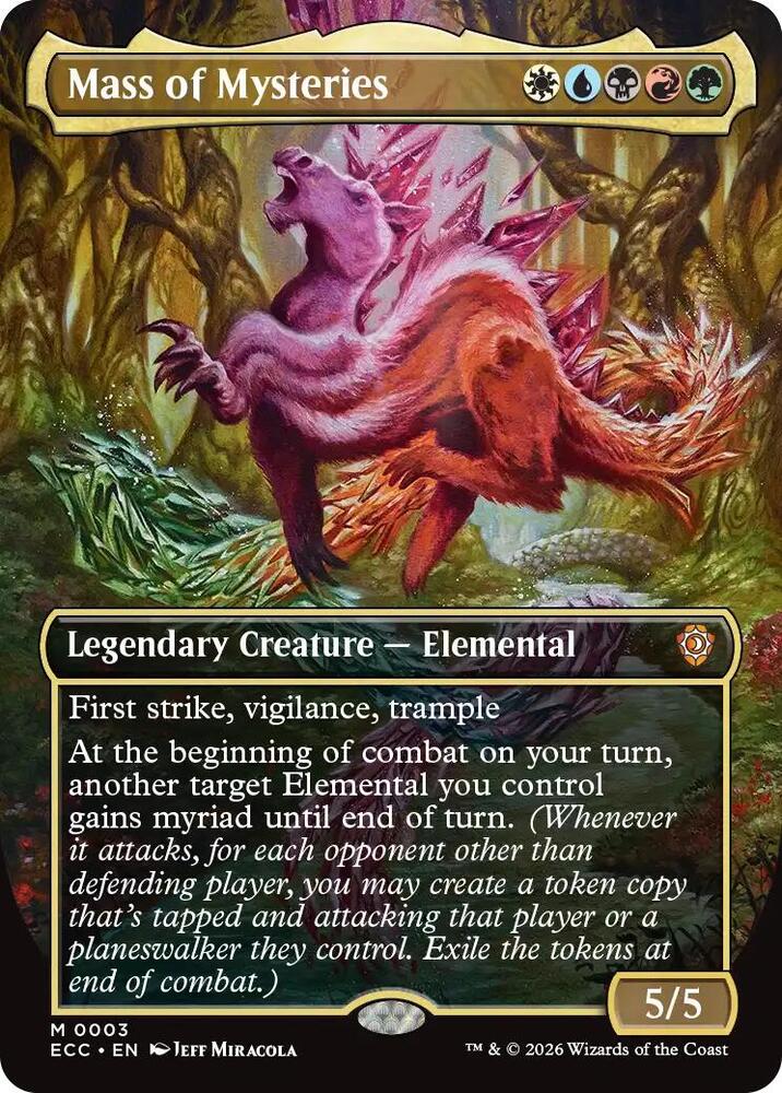 Mass of Mysteries  3/176 (Commander: Lorwyn Eclipsed)  - Borderless Foil | Chromatic Games