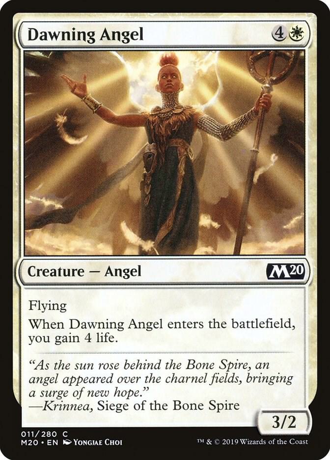 Dawning Angel 11/280 (Core Set 2020)  | Chromatic Games