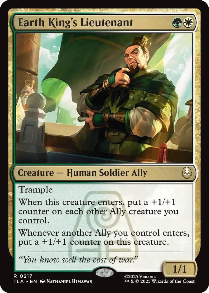 Earth King's Lieutenant 217/286 (Avatar: The Last Airbender)  - Foil | Chromatic Games