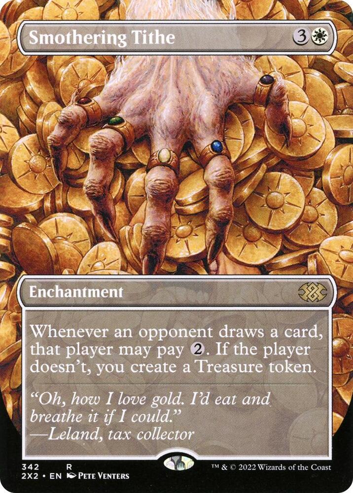 Smothering Tithe Borderless 342/331 (Double Masters 2022)  - Foil | Chromatic Games