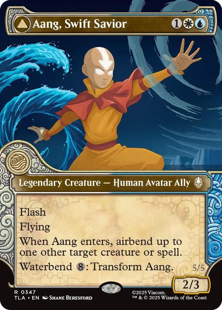 Aang, Swift Savior // Aang and La, Ocean's Fury 347 (Avatar: The Last Airbender)  - Showcase | Chromatic Games