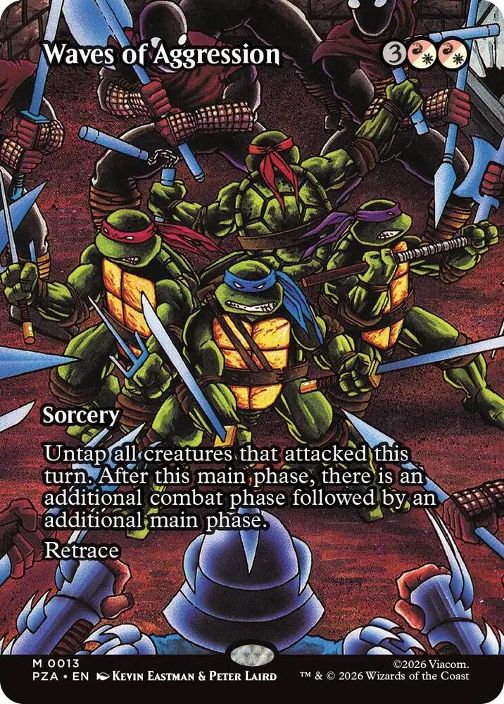 Waves of Aggression 13 (Teenage Mutant Ninja Turtles Source Material)  - Borderless | Chromatic Games