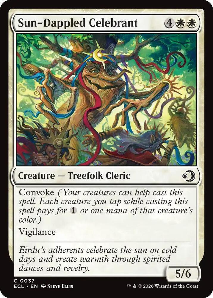 Sun-Dappled Celebrant 37/273 (Lorwyn Eclipsed)  | Chromatic Games