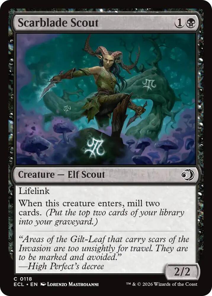 Scarblade Scout 118/273 (Lorwyn Eclipsed)  - Foil | Chromatic Games