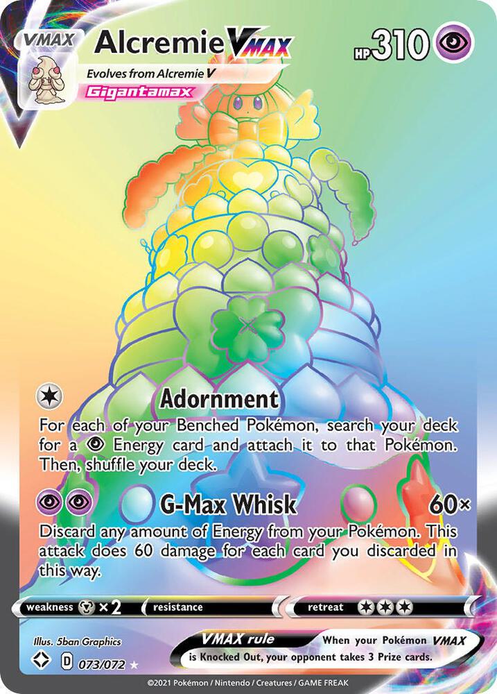 Alcremie VMAX Secret 073/072 (Shining Fates)  - Holofoil | Chromatic Games
