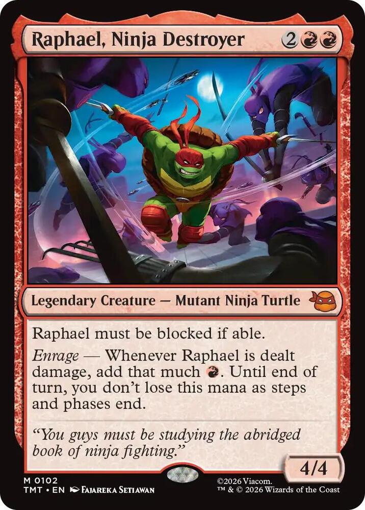 Raphael, Ninja Destroyer 102/190 (Teenage Mutant Ninja Turtles)  | Chromatic Games