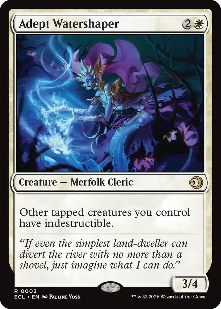 Adept Watershaper 3/273 (Lorwyn Eclipsed)  | Chromatic Games