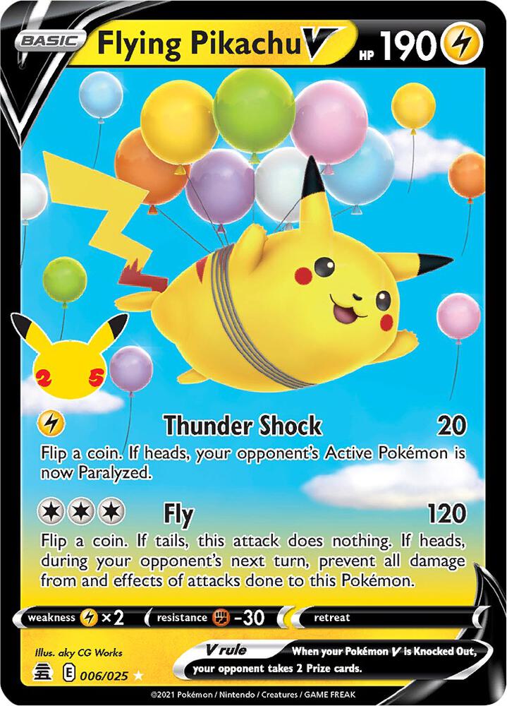 Flying Pikachu V 006/025 (Celebrations)  - Holofoil | Chromatic Games