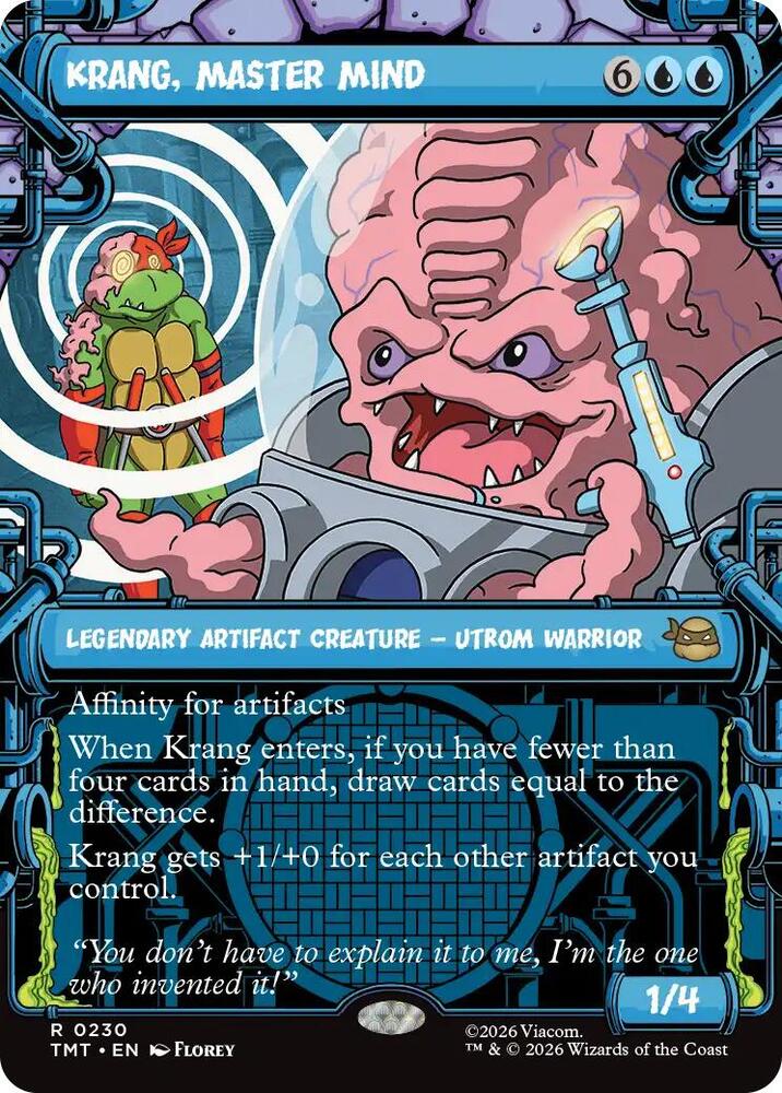 Krang Master Mind Showcase 230 (Teenage Mutant Ninja Turtles)  - Showcase | Chromatic Games