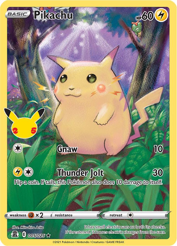 Pikachu 005/025 (Celebrations)  - Holofoil | Chromatic Games