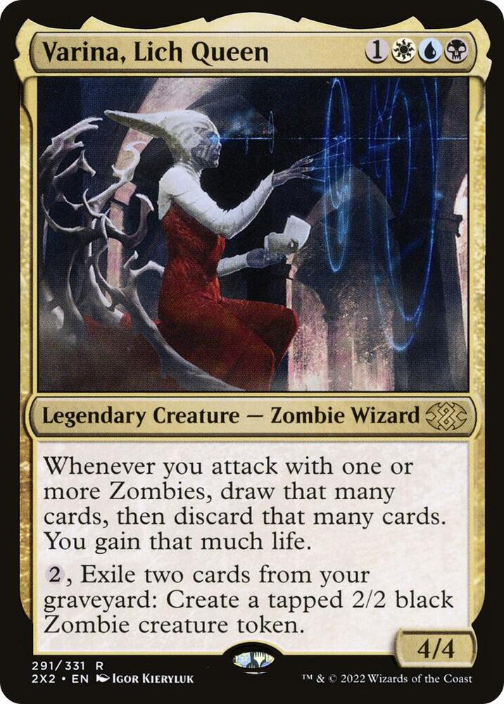 Varina Lich Queen 291/331 (Double Masters 2022)  - Foil | Chromatic Games