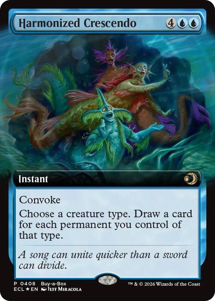 Harmonized Crescendo Extended Art 408/408 (Buy-A-Box Promos)  - Foil | Chromatic Games