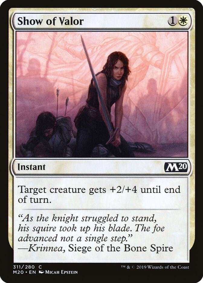 Show of Valor 311/280 (Core Set 2020)  | Chromatic Games