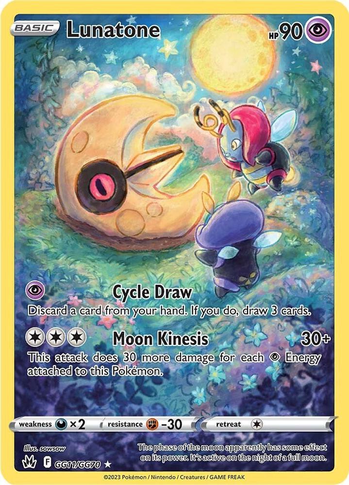 Lunatone GG11/GG70 (Crown Zenith: Galarian Gallery)  - Holofoil | Chromatic Games