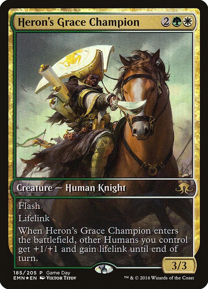Heron's Grace Champion 185/77 (Game Day & Store Championship Promos)  - Full Art Foil | Chromatic Games