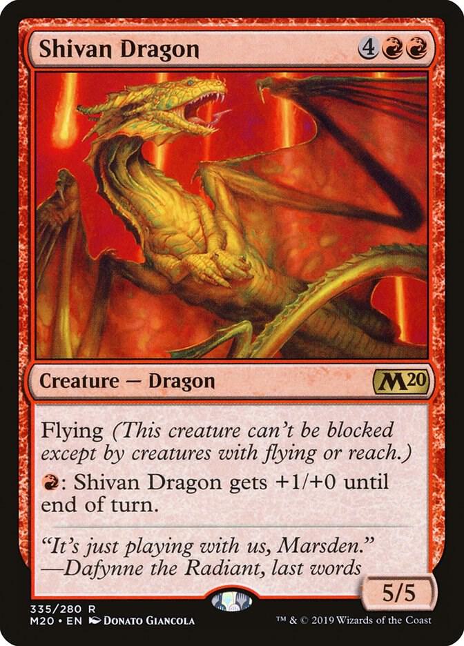 Shivan Dragon 335/280 (Core Set 2020)  | Chromatic Games