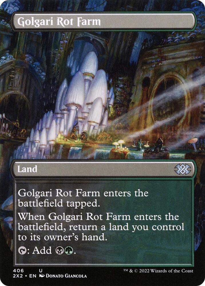 Golgari Rot Farm Borderless 406/331 (Double Masters 2022)  - Foil | Chromatic Games