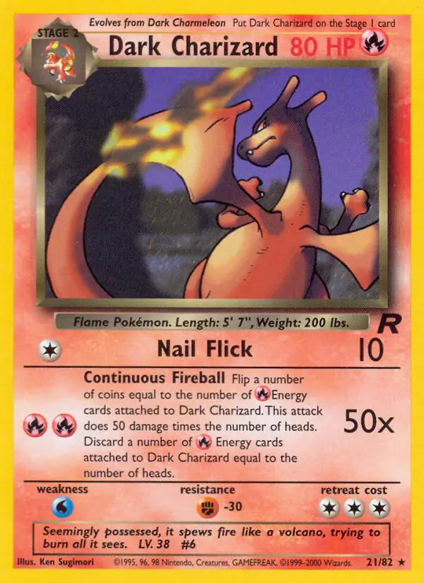 Dark Charizard 21/82 (Team Rocket)  - Unlimited | Chromatic Games