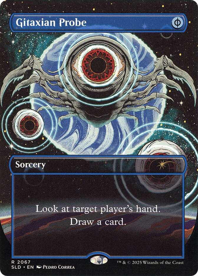 Gitaxian Probe 2067 (Secret Lair Drop Series)  - Borderless Foil | Chromatic Games