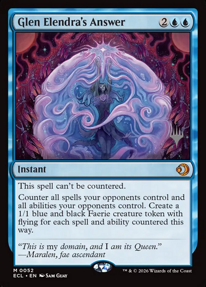 Glen Elendra's Answer 52 (Promo Pack: Lorwyn Eclipsed)  - Foil | Chromatic Games