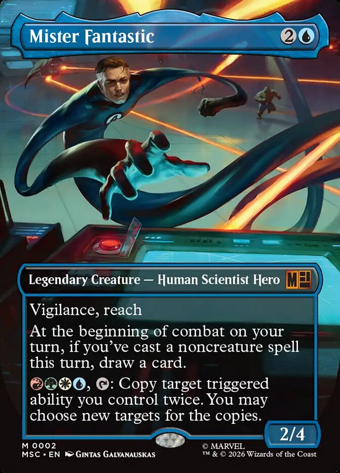 Mister Fantastic 2 (Commander: Marvel Super Heroes)  - Borderless Foil | Chromatic Games