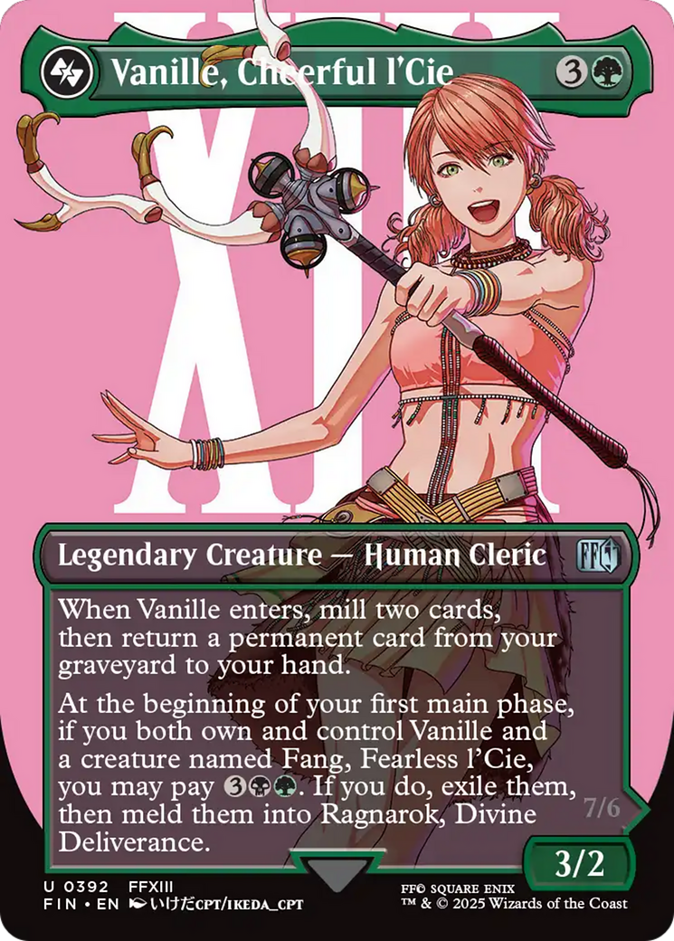 Vanille, Cheerful l'Cie // Ragnarok, Divine Deliverance (Borderless) [FINAL FANTASY] | Chromatic Games