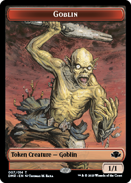 Goblin // Elemental Double-Sided Token [Dominaria Remastered Tokens] | Chromatic Games