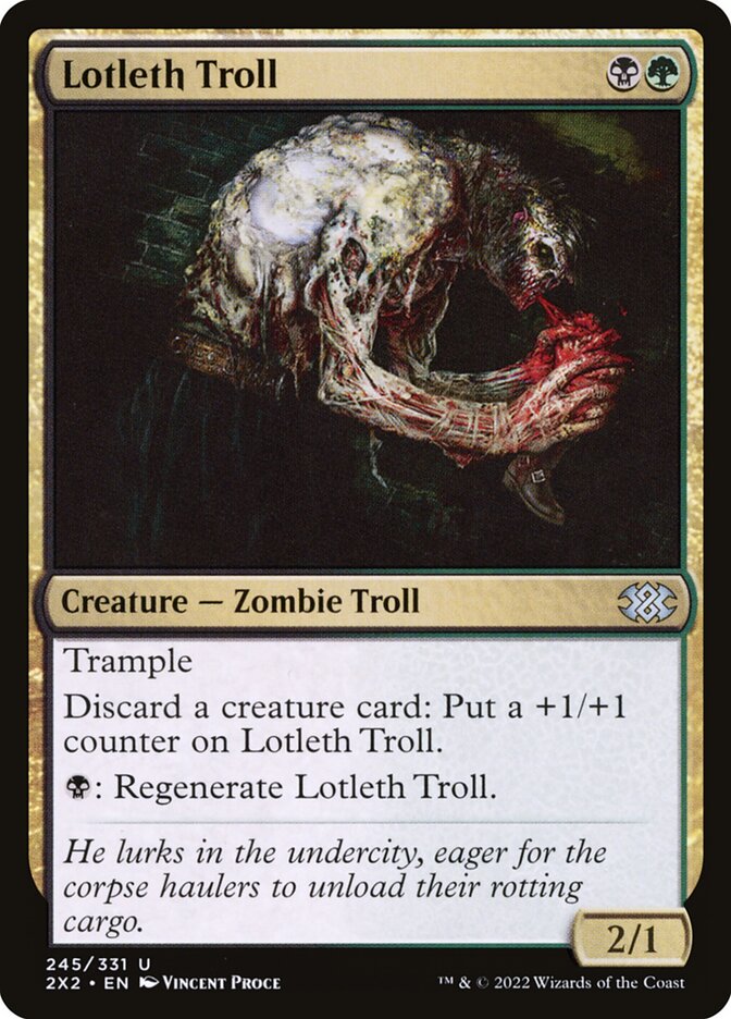 Lotleth Troll 245/331 (Double Masters 2022)  - Foil | Chromatic Games