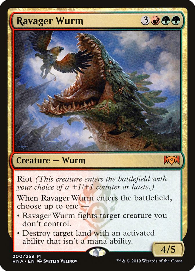 Ravager Wurm 200/259 (Ravnica Allegiance)  | Chromatic Games