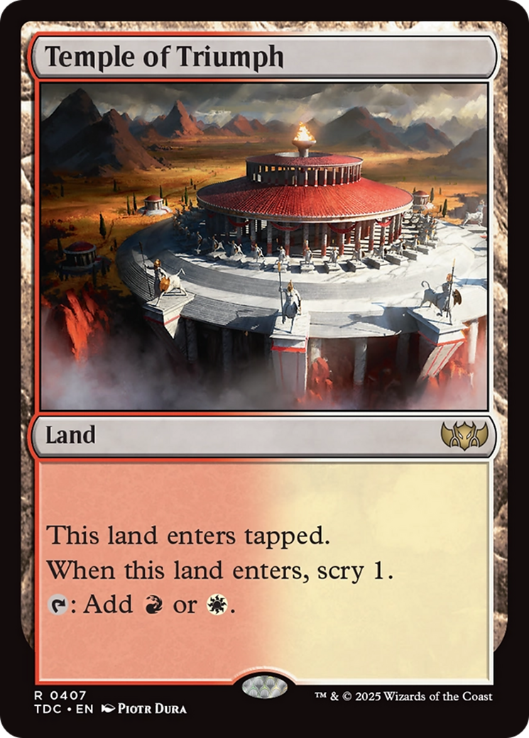 Temple of Triumph [Tarkir: Dragonstorm Commander] | Chromatic Games