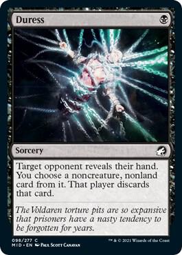 Duress 98/277 (Innistrad: Midnight Hunt)  - Foil | Chromatic Games