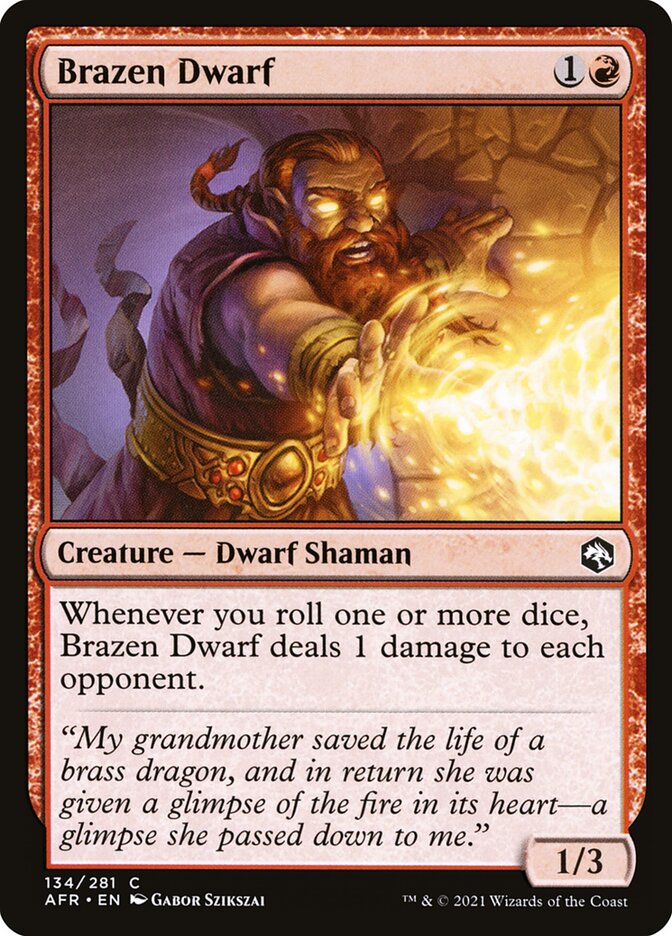 Brazen Dwarf 134 (Adventures in the Forgotten Realms)  | Chromatic Games