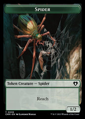 Treasure // Spider Double-Sided Token [Commander Masters Tokens] | Chromatic Games