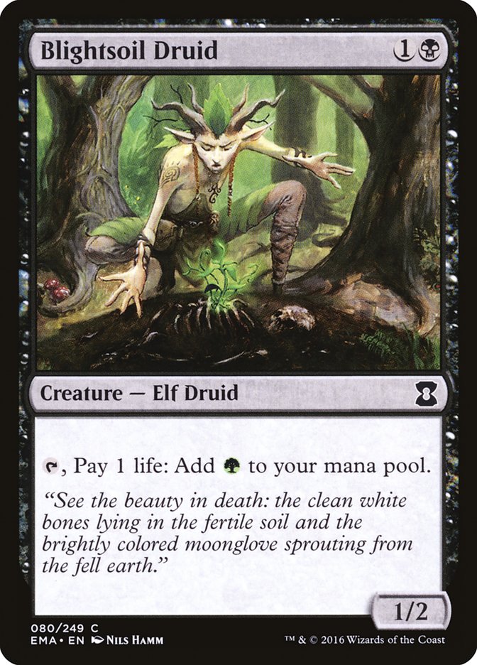 Blightsoil Druid 80/249 (Eternal Masters)  - Foil | Chromatic Games