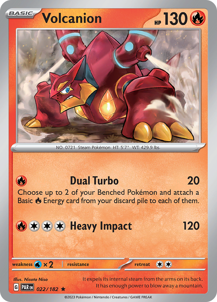 Volcanion (022/182) [Scarlet & Violet: Paradox Rift] | Chromatic Games