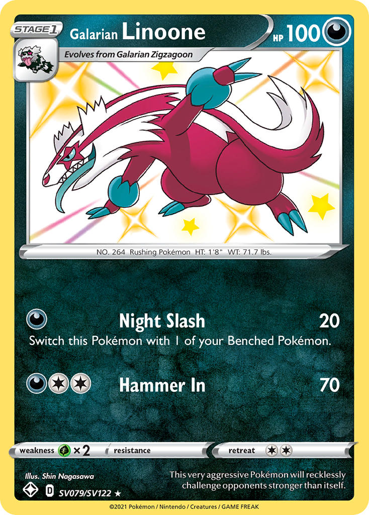 Galarian Linoone (SV079/SV122) [Sword & Shield: Shining Fates] | Chromatic Games
