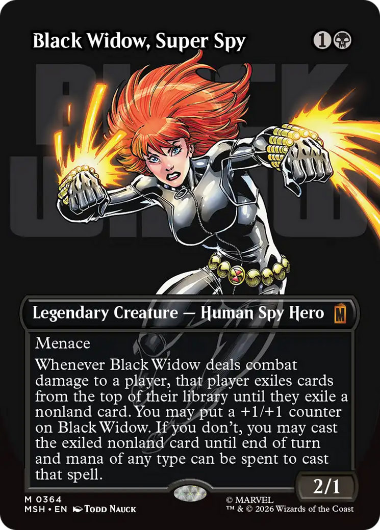 Black Widow, Super Spy (Borderless) (0364) [Marvel Super Heroes] | Chromatic Games