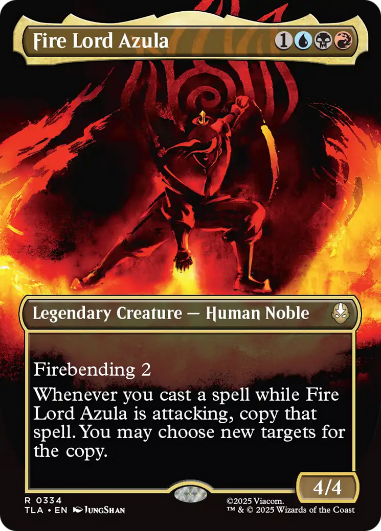 Fire Lord Azula (0334) (Borderless) [Avatar: The Last Airbender] | Chromatic Games