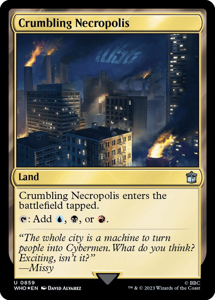 Crumbling Necropolis 859/331 (Universes Beyond: Doctor Who)  - Surge Foil | Chromatic Games