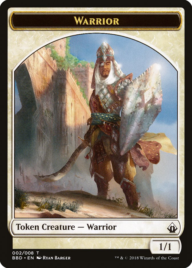 Warrior Token [Battlebond Tokens] | Chromatic Games